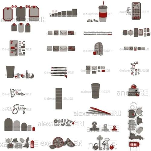 CH 2021 New Arrival Cups and elevators Metal Cutting Dies For Scrapbooking DIY Cards Stencil Paper Craft Handmade Album