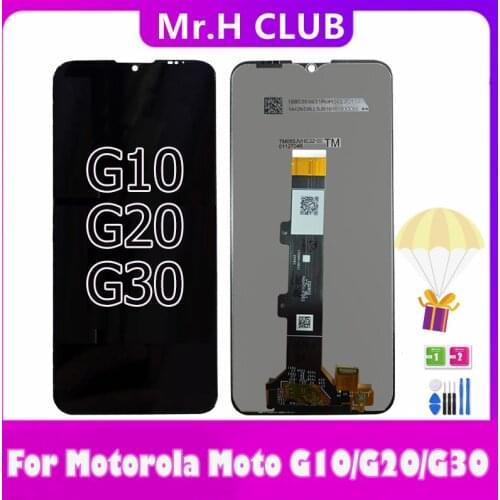 Original For Motorola Moto G10 LCD Moto G20 XT2821 Display Touch Screen Digitizer Assembly For Moto G30 LCD XT2129-2 lcd +Frame