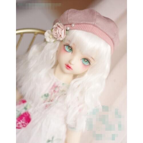 BJD Doll Wig suitable for 1-3 1-4 1-6 size high-temperature silk medium long wavy hair doll accessories