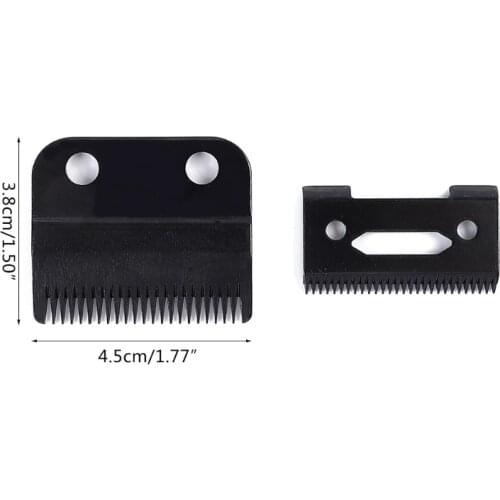 Professional 2 Hole Replacement Blades Set Ceramic Moving Cordless Hair Clipper Trimmer Razor Cutter Head for Wahl 8148 C1FF