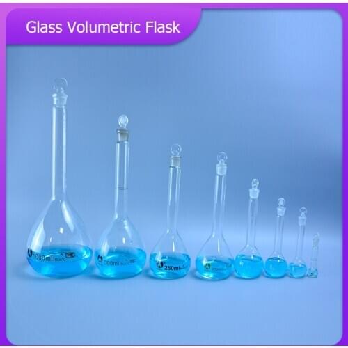 5-100ml Transparent Lab Conical Flask Glass Scientific Glass Erlenmeyer Flask Safe Glassware Laboratory School Research Supply