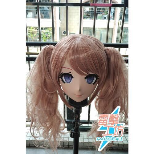 RAIGEKI MAKS 20) Resin 3/4 Head Female/Girl Kigurumi Anime Cosplay Masks Crossdress Japan Role Lolita Crossdresser DOLL BJD Cos