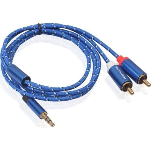 RCA Cable 2None to 3.5 Audio Cable None 3.5mm Jack None AUX Cable for Amplifier Headphone Speaker Y Splitter Cable Cord