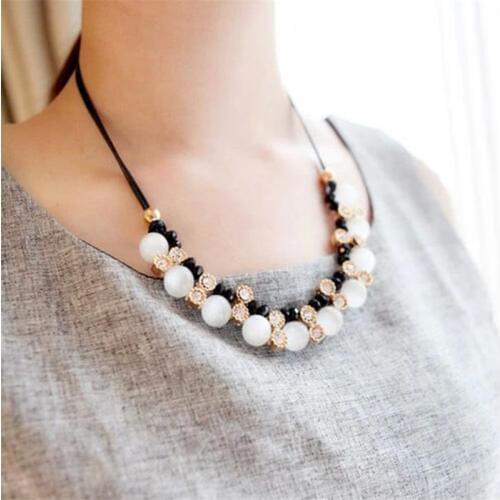 RONGQING 1pcs bead fashion necklaces for women girl 2018 new Gift NEW High Quality DIY