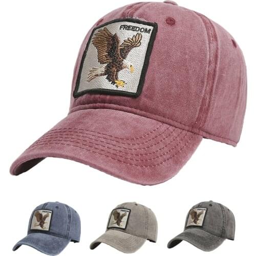 Men Animal Embroidered Eagle Baseball Caps Hip-Hop Trucker Unisex Spring/Autumn Outdoor Sport Sun Hat Women Snapback Adjust Hat