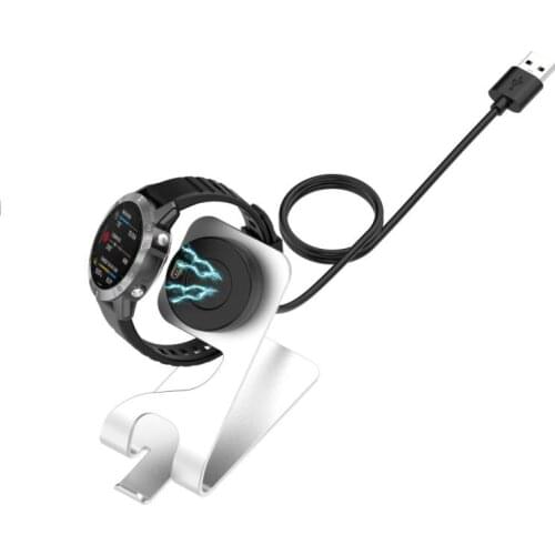 Universal Fast Charger Base For Garmin Forerunner 495/Venu SQ/Fenix 6 Smart Watch Fast Charging Stand Aluminum Alloy Charger