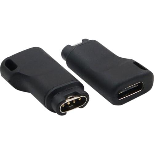 USB C to 4pin Charging Adapter for Garmin Fenix 5/5S/5X/6 Forerunner45/45S/245/245M/935 Smart Watch T84D TypeC Charge Converter