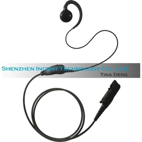 VOIONAIR 2pcs/lot C Shape Ear Hook Earpiece Headset PTT Mic for Motorola XPR3500 MTP3150 XIR P6600 DP2000 E8600 MotoTRBO
