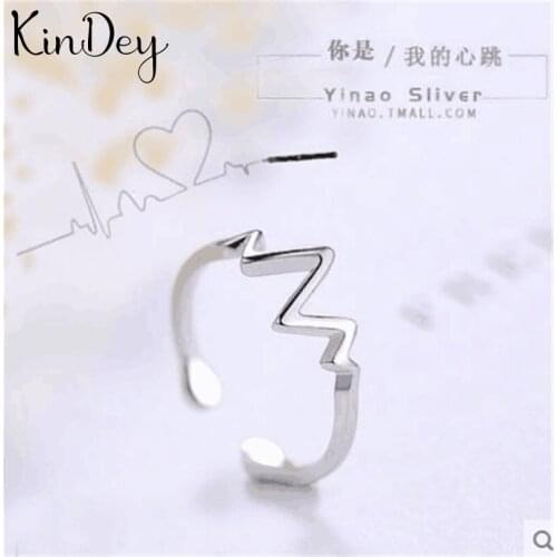 Kindey Silver Color Geometric Rings for Women Bridal Wedding Vintage Open Finger Rings Christmas Gifts