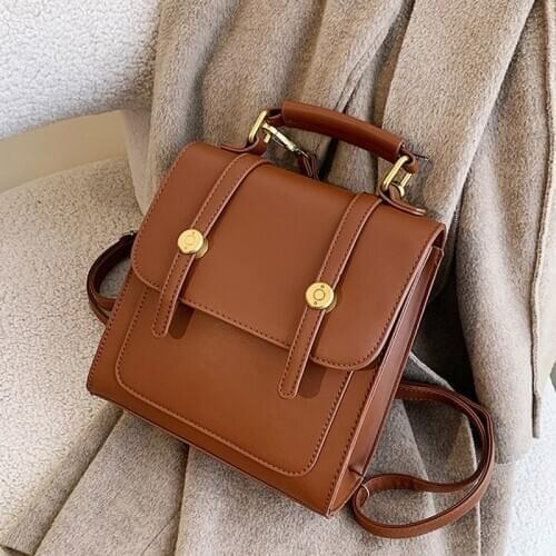 Women Fashion Backpack Female High Quality Pu Leather Book School Bag for Teenage Girls Sac A Dos Small Travel Rucksack Mochilas