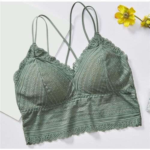 Women Sexy Bras Seamless Lace Bralette Top Summer Lingerie Bra Camisole Ladies 2021 New High Quality Breathable Tube Tops