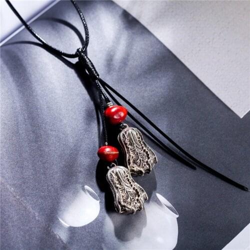 Jewelry for Women Long Necklace necklaces & pendants Plant Rope Chains Suspension Jewellery Vintage Choker Vintage Choker colar