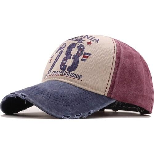 100% Cotton Dad Hats For Men Washed Denim Baseball Cap Women Snapback Letter Printing Bones Adjustable Sport Golf Baseball Caps