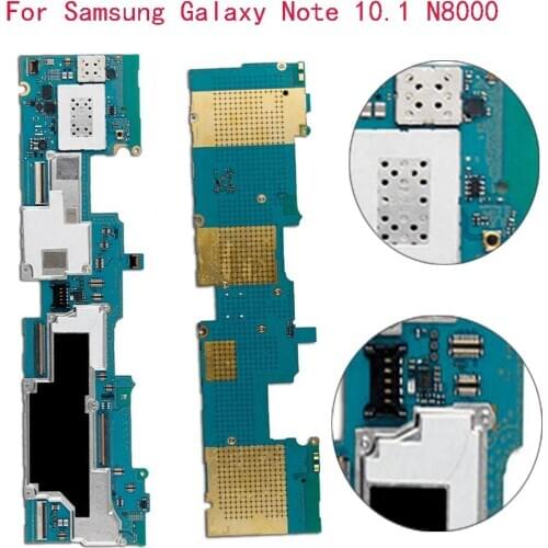 100%Original Unlock For Samsung Galaxy Note 10.1 N8000 Motherboard Chips Android OS Logic Baords Europe Version 16GB ROM 2GB RAM