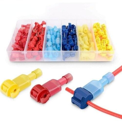 120PCS main line branch wiring clamp T-shaped break-free wire clamp combination set quick terminal