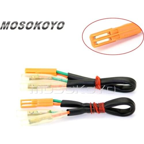 2 Pcs Motorcycle Turn Signal Connectors Plug Indicator Wiring Adapter for Honda CBR600RR CBR1000RR CB650F NC700 VT750 02-12