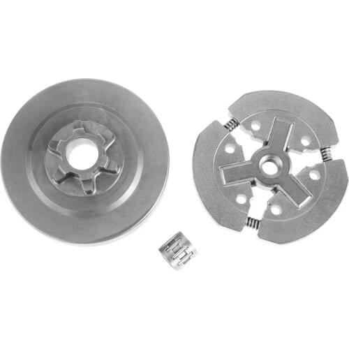 3/8 Clutch Drum & Clutch & needle bearing Fit for Chinese chainsaw 3800 Easy installation stable characteristics reliability