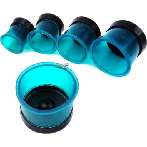 5ps Dental Lab Round Casting Rings Formers With Base Plastic Models Wax-embedded 5size