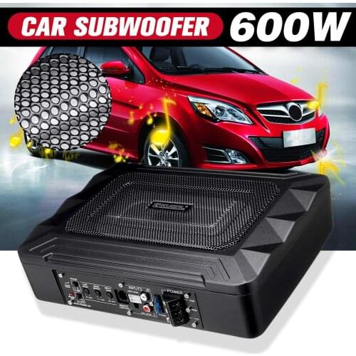 600W Car Subwoofer Audio Speaker Amplifier Built-in Power Active Audio Processor Auto Surround Sound Car Amplifier Music Player
