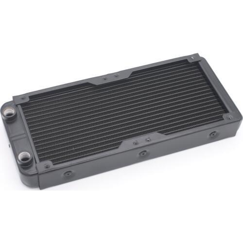 ModX 240mm 2 x 12cm Aluminum Radiator Heat Exchanger Water Cooling 18 Tubes