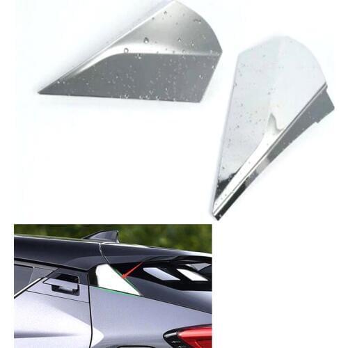 Car Exterior Rear Triangle Window Cover Trim Styling Moulding For Toyota CHR C-HR 2016 2017 2018 Accessories ABS