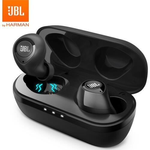 JBL C100TWS True Wireless Earphones Bluetooth 5.0 Stereo Earbuds Pure Bass Sound Gaming Sport Headset with Mic Charging Case