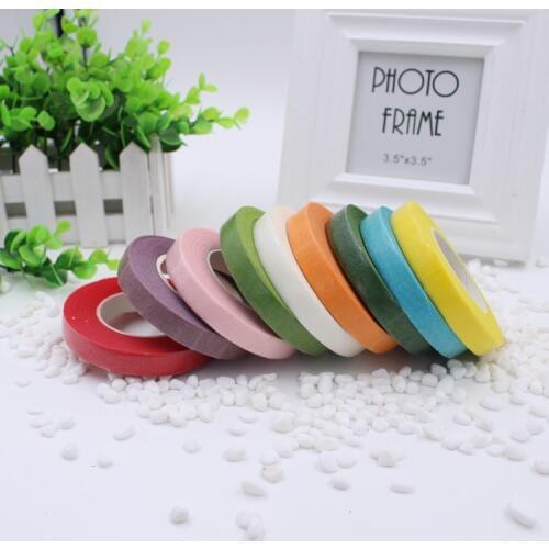 Hot 1PCS 10 Colors Adhesive Floral Paper Tape DIY Craft For nylon Flower Accessories Butterfly Accessories DIY Handmade JD001