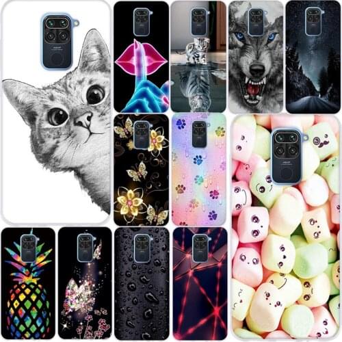 For Redmi 10X 10 X 4G Note 9 Note9 Case Soft TPU Silicone Case For Xiaomi Redmi 10X 4G Note 9 Cover Cats Capa For Redmi10x Funda