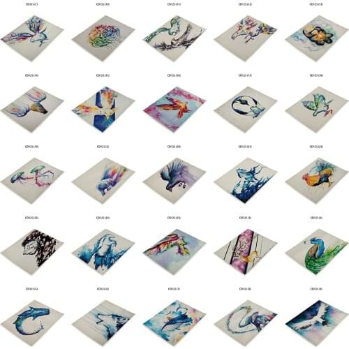Color Printing Pad on The Individual Tablecloth Nordic Farmhouse Decoration Placemat Supplies Derzetter Coaster Servilletas Tela