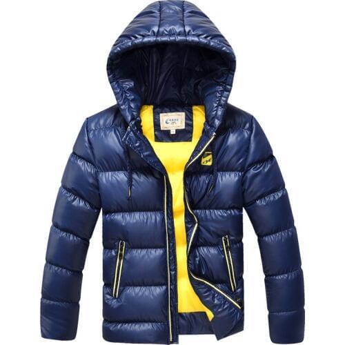 Children Boys Winter Coat Jacket Fashion Hooded Warm Jacket 2019 Thicken Warm Outerwear Clothing LZ490