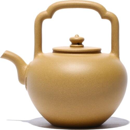 Yixing Purple Clay Pot Fully Handmade Raw Ore Section Clay Wu Jing Tiliang Pot Household Teapot Tea Set Kung Fu Tea Set