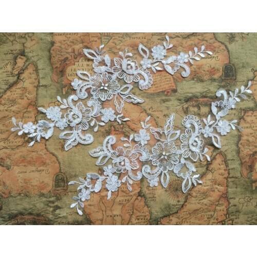 Lace Applique Medallions Piece mirror Lace Embroidery Applique Lace motif