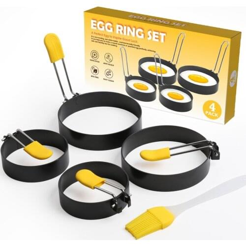 Eggs Mold Metal Fried Egg Pancake Ring Omelette Fried Egg Round Shaper Eggs Mold Breakfast Pan Oven Kitchen