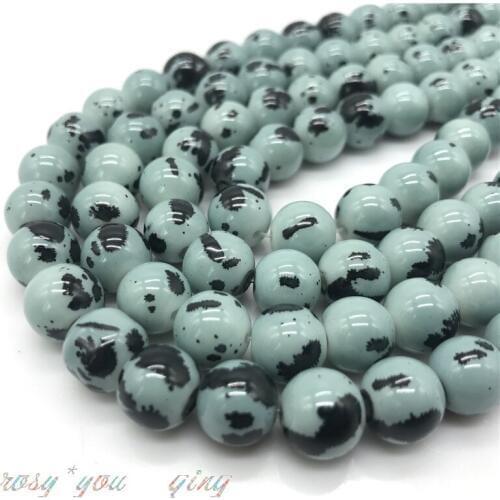 Wholesale 16 Colors Spider Web Pattern Glass Beads Space Jewelry Wholesale Beads DIY Bracelet Necklace Jewelry #03