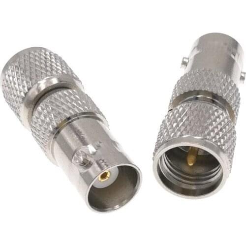 Mini UHF MiniUHF Male Plug Center To BNC Female Jack Straight Connector Adapter