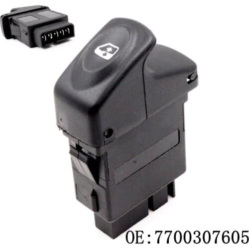 Car Power Window Switch 7700307605 5Pins Fit For Renault Clio IWSRN001 1998-2014 7700410151 7700436524 7700838100 7700838098