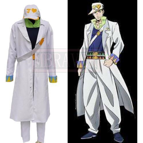 JoJos Bizarre Adventure Cosplay Kujo Jotaro Costume Uniform Halloween Custom Made Any Size