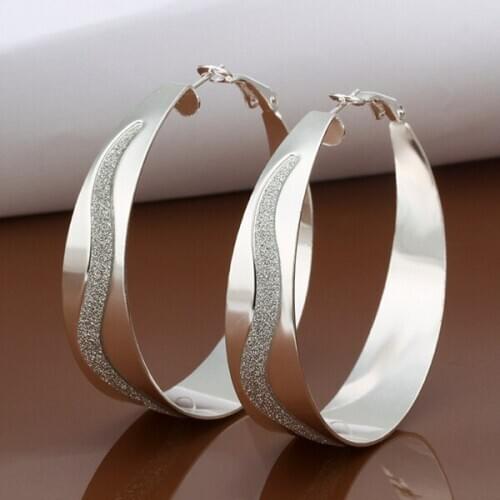 Hot Sale!!Free Shipping jewelry silver plated Earring,Fashion silver plated Jewelry New Style Earrings SMTE463