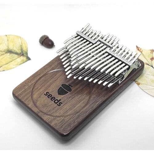 Seeds Double Layer Kalimba 20 Keys Flat Board Solid Wood Acacia Keyboards Thumb Piano Innovation Musical Instruments Set