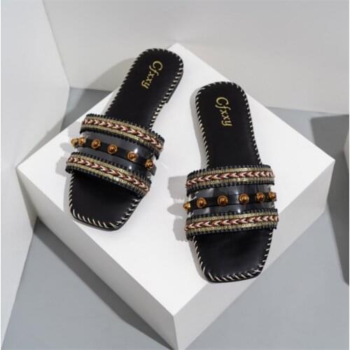 2021 Summer Flip Flops Women Fashion New Slippers Flat Comfortable Woman Female Sandals Ladies Beach Shoes Heel Womens Sandals