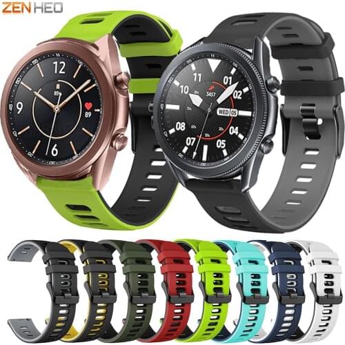 Silicone Watchband For Samsung Galaxy Watch 3 41mm 45mm Smart Watch Band Replacement Sports Strap For Samsung Galaxy Watch3