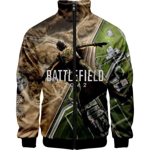 Trend Game Battlefield 2042 3D Print Men Women Fashion Oversized Harajuku Zipper Sweatshirt Casual Hoodies Highstreet Kids Tops