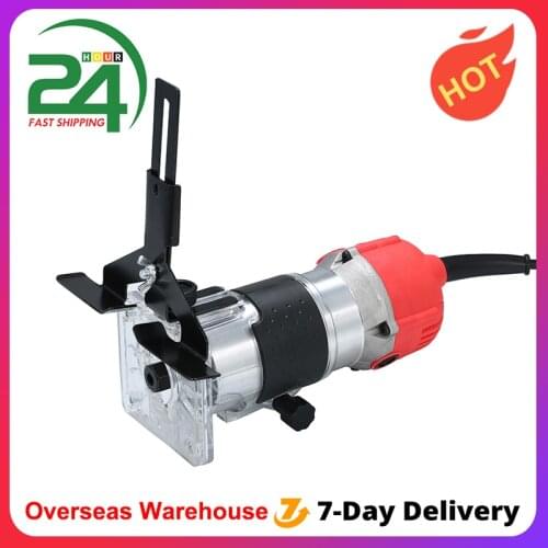 Electric Trimmer 800W Trim Router Wood Milling Machine Wood Cutter for Trimming Engraving Slotting Notching Woodworking Tool