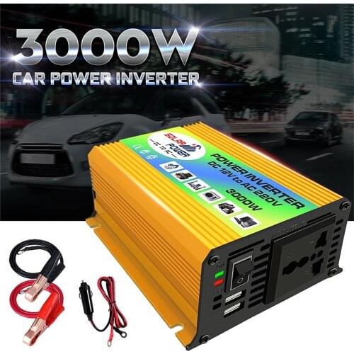 USB charge 400W Watt DC 12V to AC 220V Portable Car Power Inverter Charger Converter Adapter DC 12 to AC 220 Modified Sine Wave