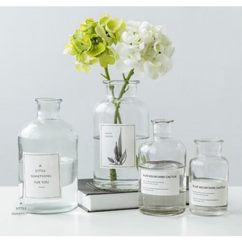 Vase Home Decoration Accessories For Living Vase Glass Nordic Vases European ваза декор дома горшок для Jarrones кашпо Ins