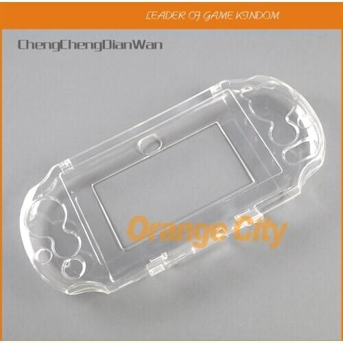10pcs Crystal Clear Hard Case Transparent Protective Cover Shell Skin for PlayStation Psvita PS Vita PSV 2000 ChengChengDianWan