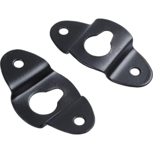 10PCS Audio Speaker Wall Mounted Iron Hanger Plate Black 4.8cm Long
