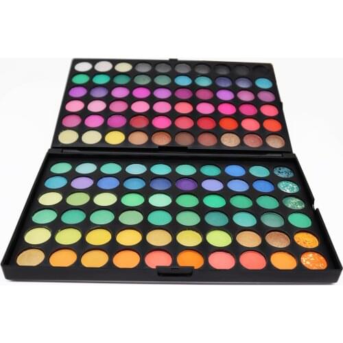 120 Colors No Label Black Eyeshadow Palette Private Label Pallete Of Eyeshadows Make Up Palette Eye Glitter Pigment Long-lasting