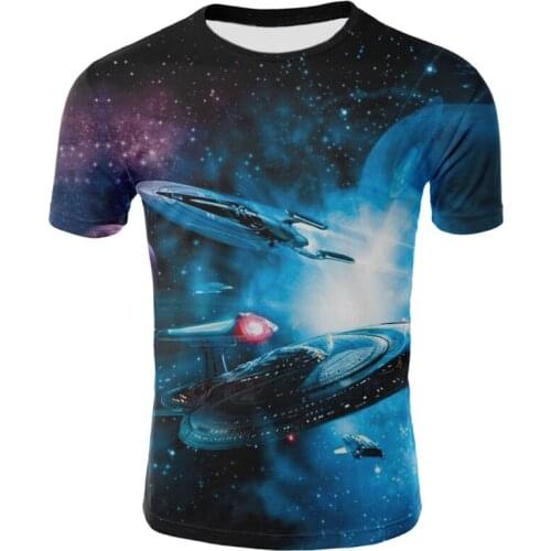 2021 starry sky 3D printed T-shirt mens summer casual mens T-shirt fun T-shirt streetwear mens and womens tops