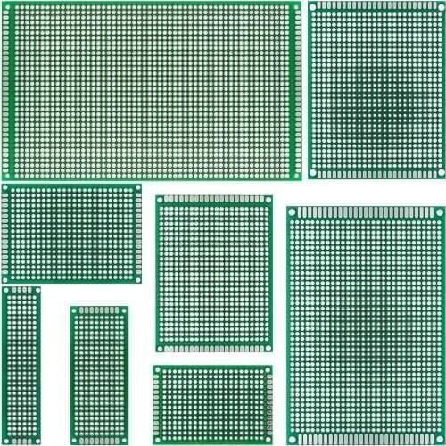 9x15 8x12 7x9 6x8 5x7 4x6 3x7 2x8 cm Double Side Prototype Diy Universal Printed Circuit PCB Board Protoboard For Arduino